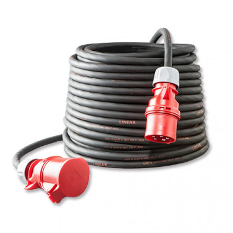 Verlengkabel 16A 25M 5x2.5mm2