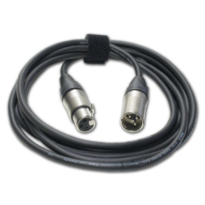 XLR3 ZWART 15 meter GEEL
